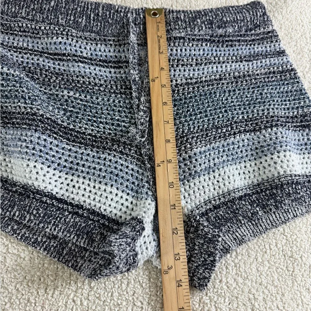 Lucky Brand Shorts Womens Medium‎ Tie Waist knit crotchet Coverup Casual Beach